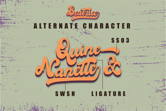 Beatrice Font Poster 5