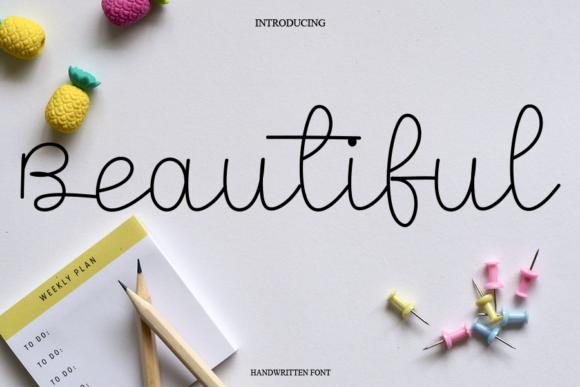 Beautiful Font Poster 1