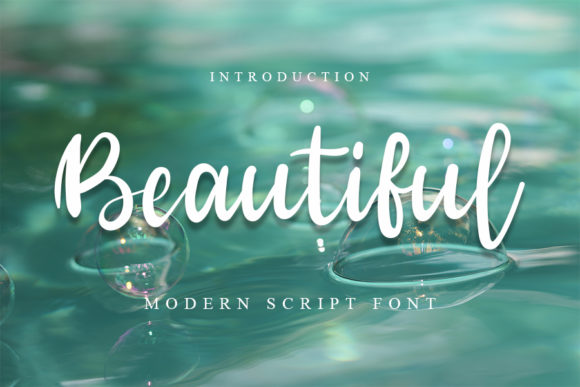 Beautiful Font Poster 1