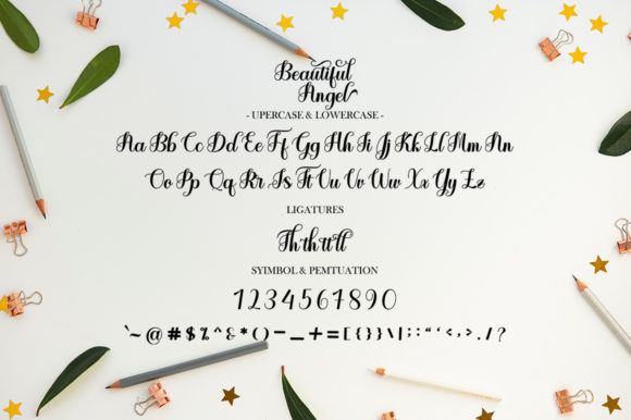Beautiful Angel Font Poster 7