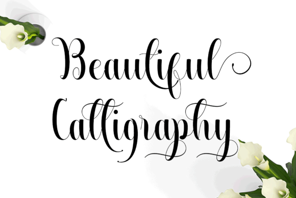 Beautiful Calligraphy Font Poster 1