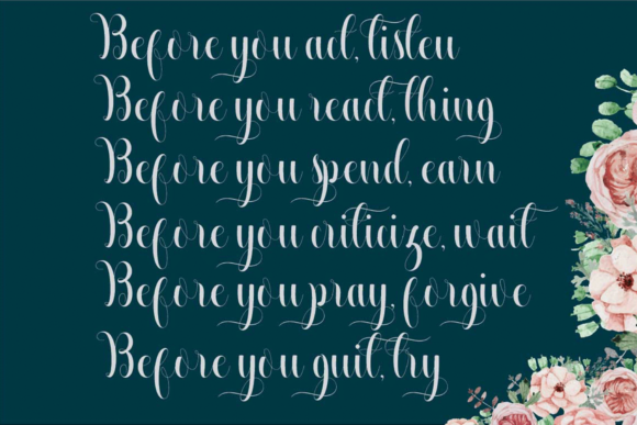 Beautiful Calligraphy Font Poster 5