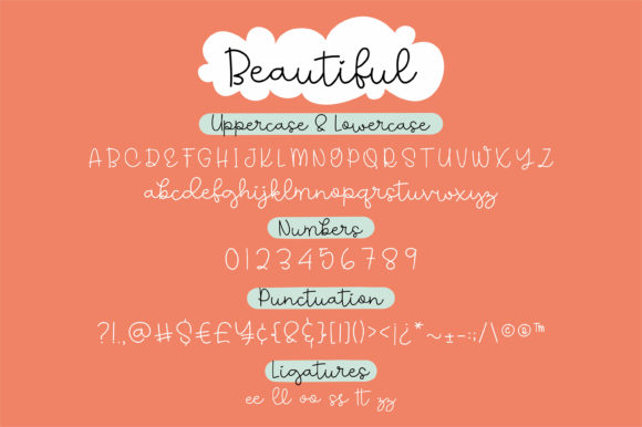 Beautiful Child Font Poster 7