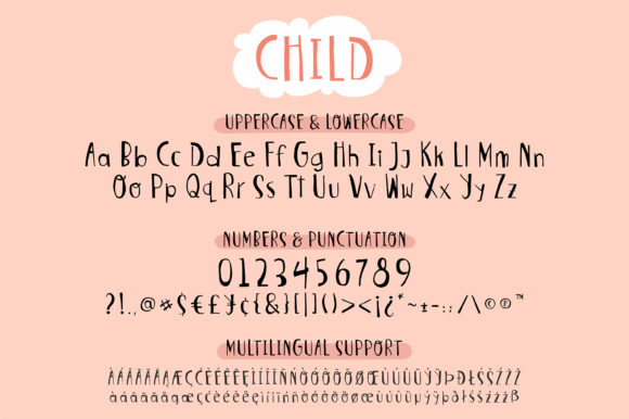 Beautiful Child Font Poster 8