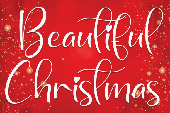 Beautiful Christmas Font Poster 1