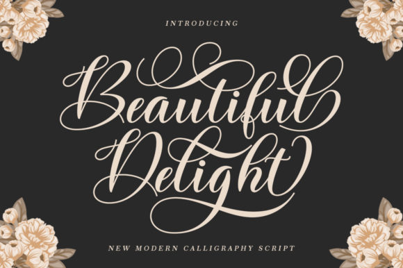 Beautiful Delight Font Poster 1