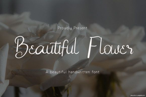 Beautiful Flower Font