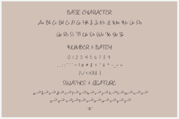 Beautiful Flower Font Poster 3