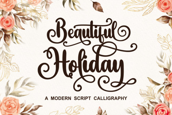 Beautiful Holiday Font Poster 1
