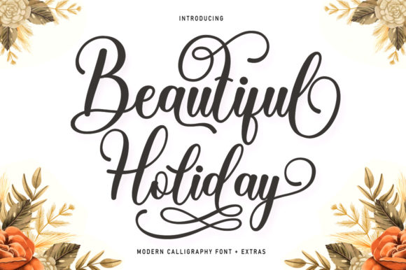 Beautiful Holiday Font Poster 1