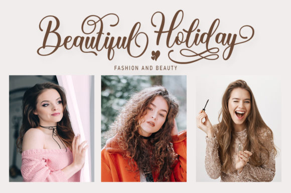 Beautiful Holiday Font Poster 4