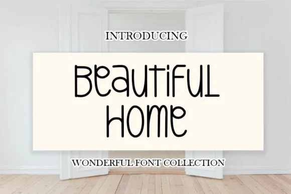 Beautiful Home Font Beautiful Home Font Poster 1