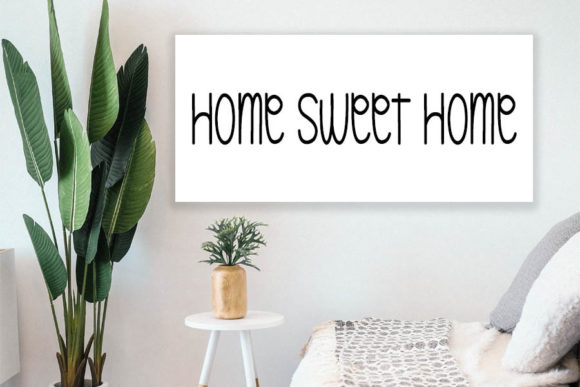 Beautiful Home Font Poster 5