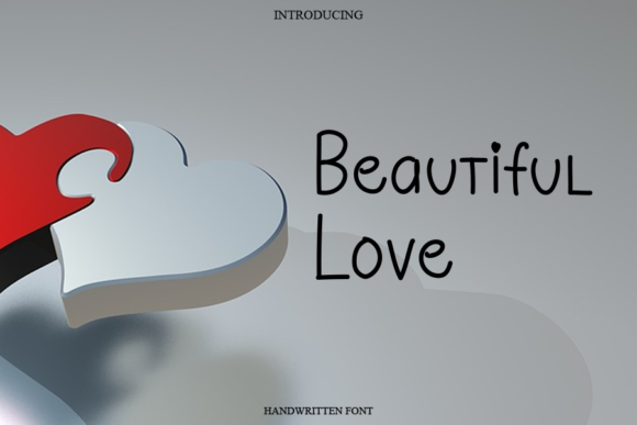 Beautiful Love Font Poster 1