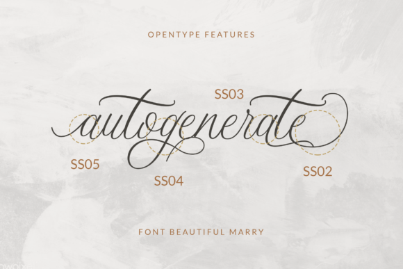 Beautiful Marry Font Poster 4