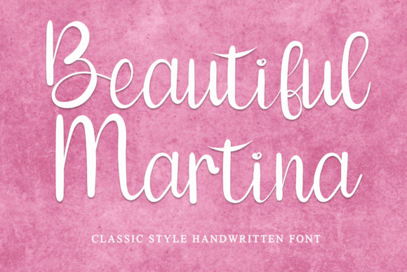 Beautiful Martina Font Poster 1