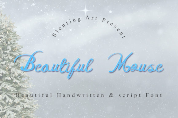 Beautiful Mouse Font Poster 1
