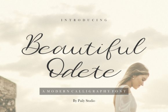 Beautiful Odete Font Poster 1