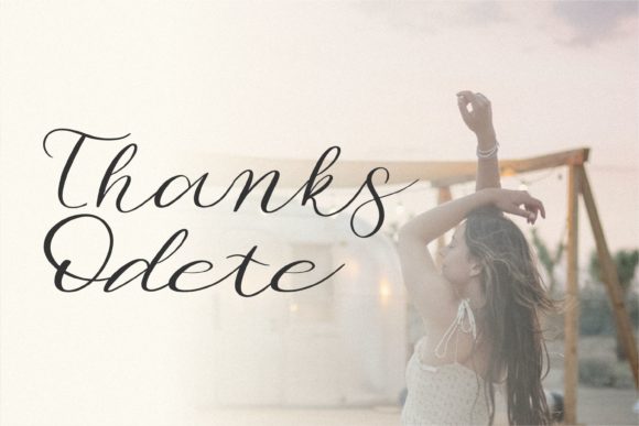 Beautiful Odete Font Poster 7