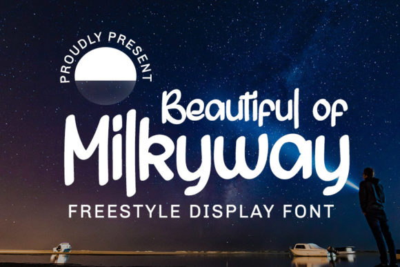 Beautiful of Milkyway Font Poster 1