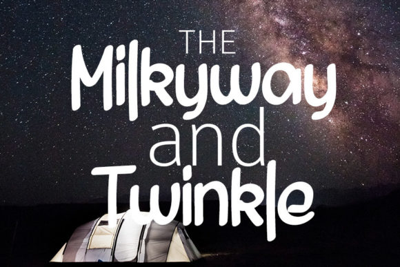 Beautiful of Milkyway Font Poster 3
