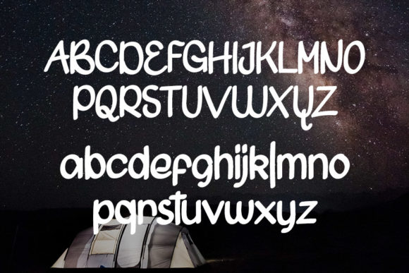 Beautiful of Milkyway Font Poster 4