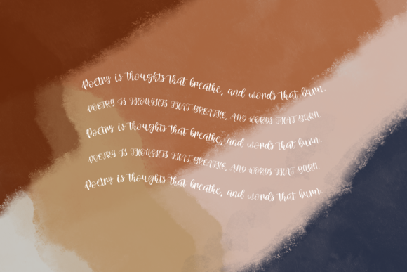Beautiful Poetry Font Poster 3