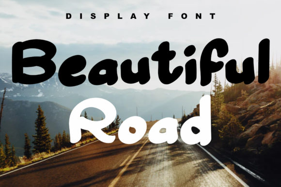Beautiful Road Font Poster 1