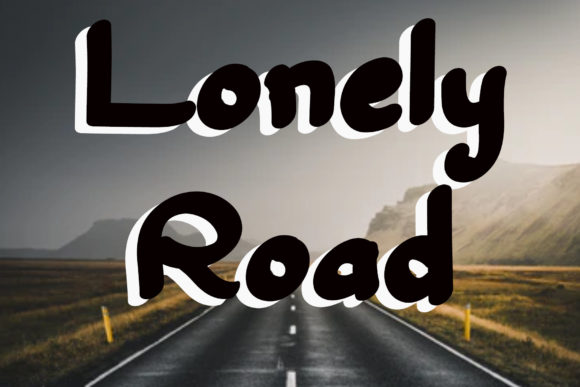 Beautiful Road Font Poster 2