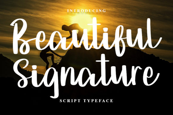 Beautiful Signature Font Poster 1
