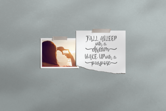 Beautiful Sunrise Font Poster 2