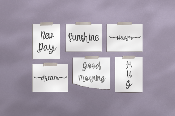 Beautiful Sunrise Font Poster 4