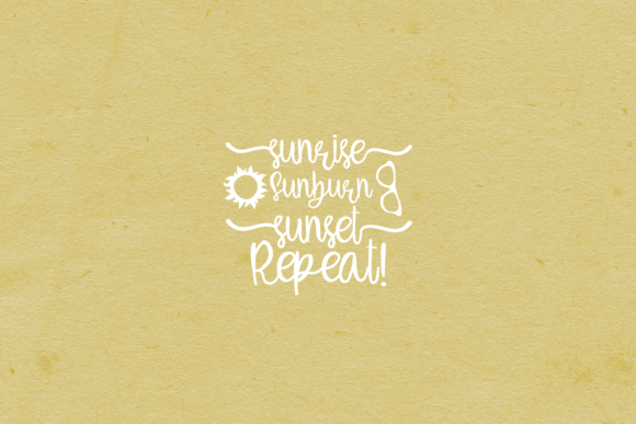 Beautiful Sunrise Font Poster 5