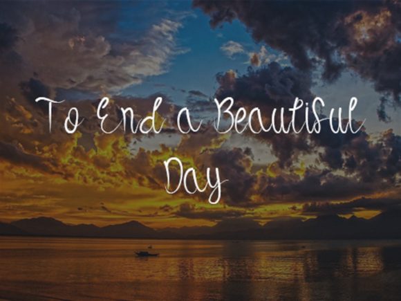 Beautiful Sunset Font Poster 4