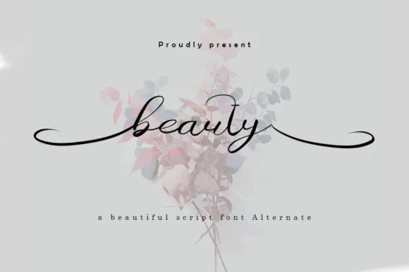 Beauty Font Beauty Font Poster 1