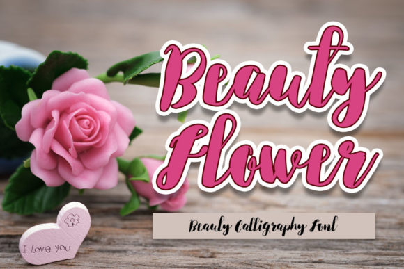 Beauty Flower Font Poster 1