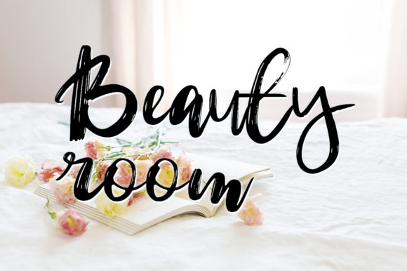 Beauty Flowers Font Poster 5