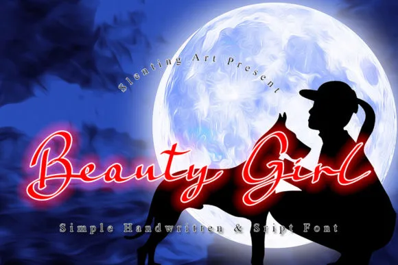Beauty Girl Font Poster 1