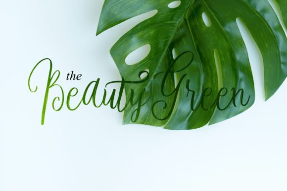 Beauty Green Font Poster 11