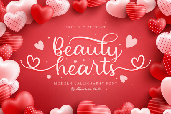 Beauty Hearts Font Poster 1