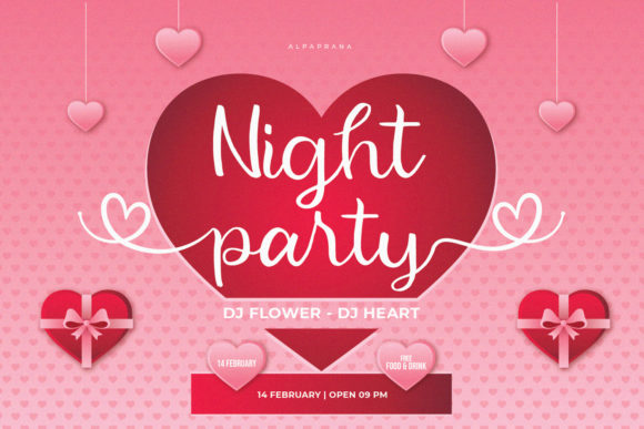 Beauty Hearts Font Poster 3