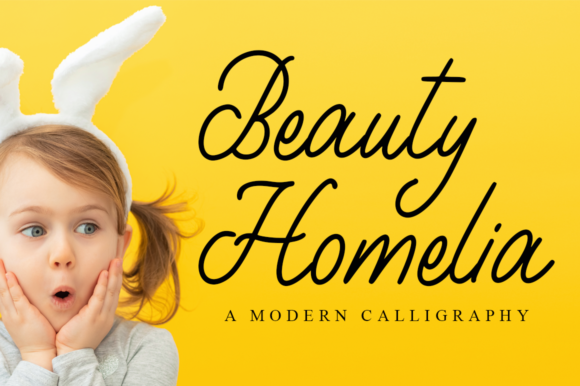Beauty Homelia Font Poster 1