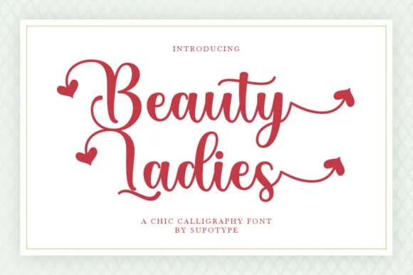 Beauty Ladies Font Beauty Ladies Font Poster 1