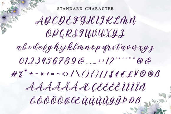 Beauty Magnolia Font Poster 12