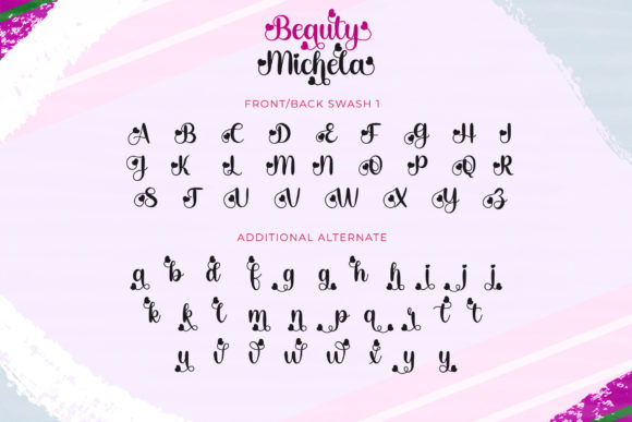 Beauty Michela Font Poster 11