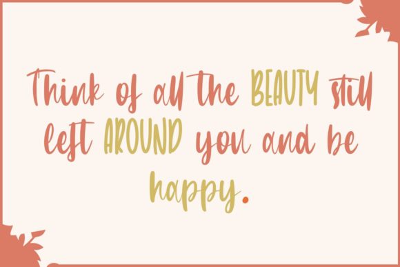 Beauty Mollies Font Poster 2