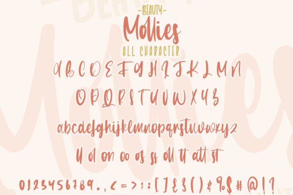 Beauty Mollies Font Poster 7