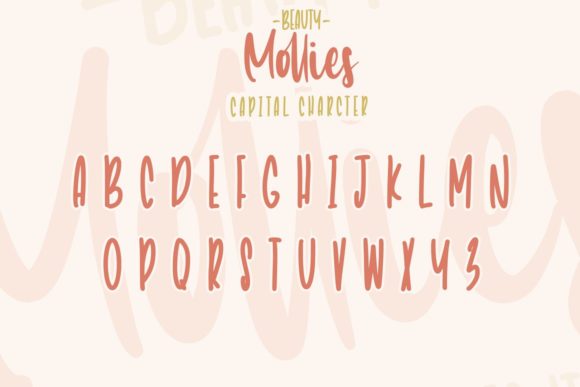 Beauty Mollies Font Poster 8