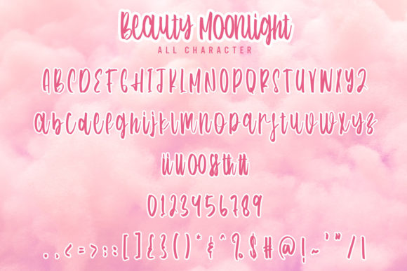 Beauty Moonlight Font Poster 8