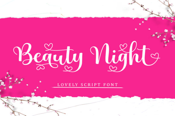 Beauty Night Font Poster 1